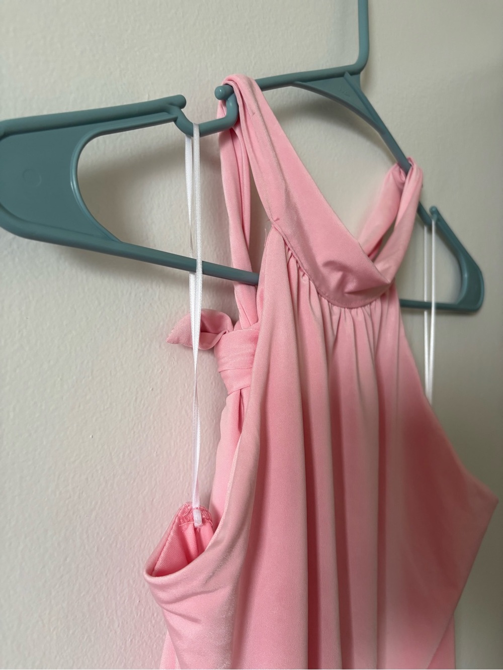 All Saints Pink Halter Mini Dress - Picture 3 of 6